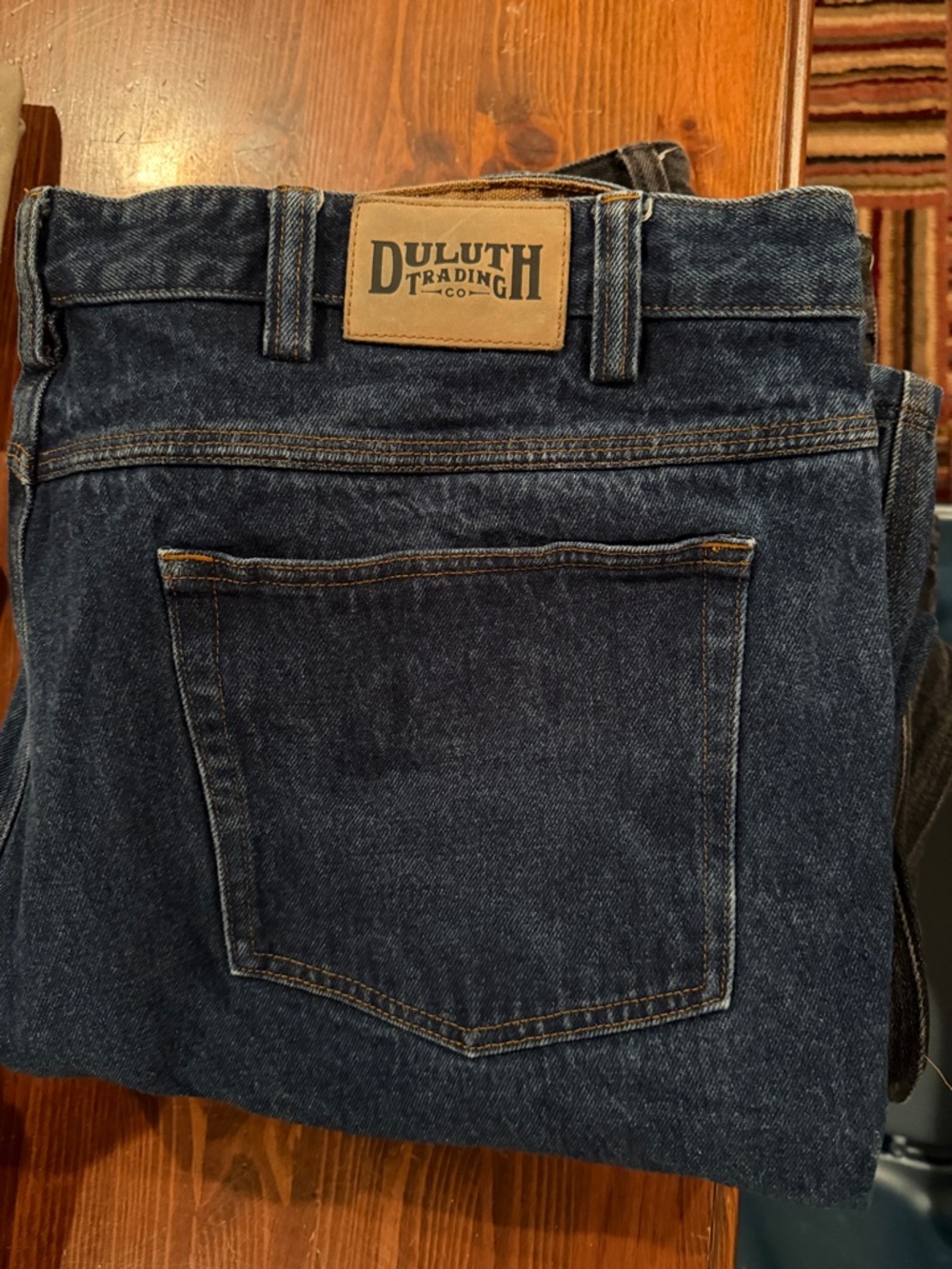 Duluth Trading Co Dark Indigo Relaxed Men’s Jeans 46 x 32